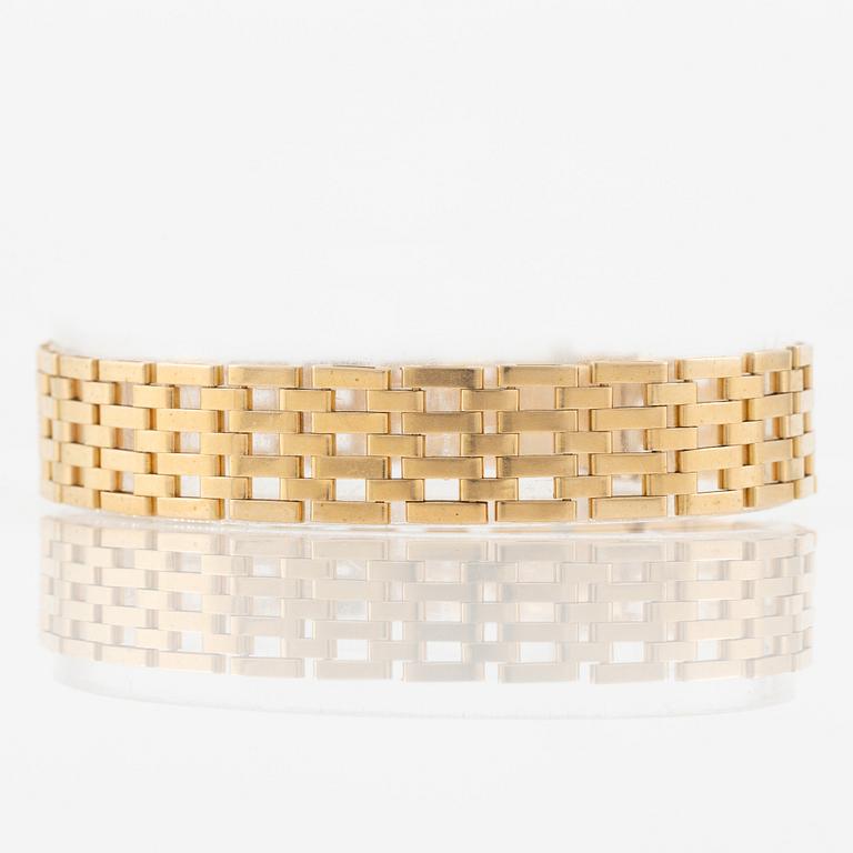 Arm bracelet, 18K gold, corridor link.