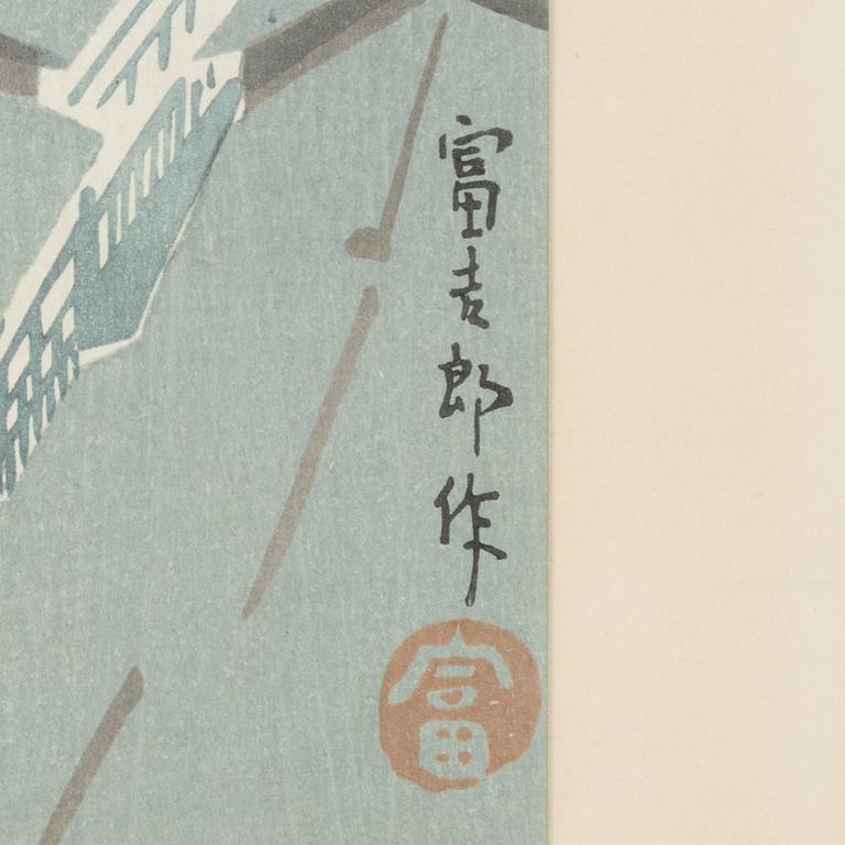 Tomikichirō Tokuriki, Motiv av tempel respektive skulptur.
