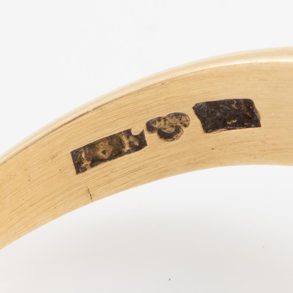 Ring 18K guld med mabépärla.