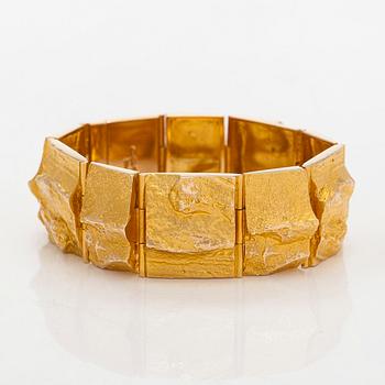 Björn Weckström, armband "Gyllene ström", 14K guld. Lapponia 1968.