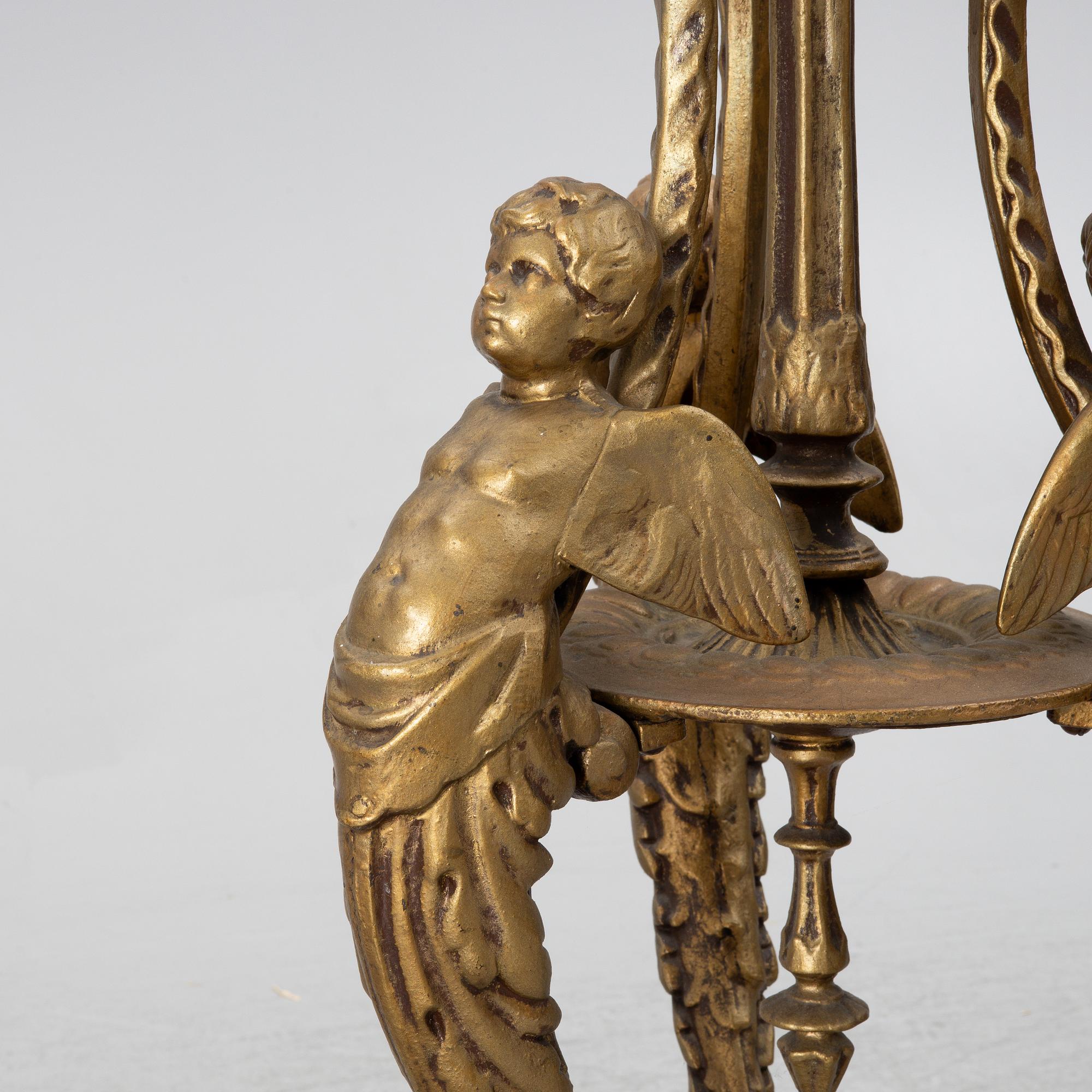 A cast iron pedestal, later part of the 19th century.