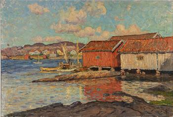 Anton Genberg, Sjöbodar, västkusten.