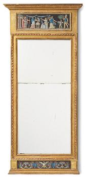 89. Spegel, Stockholmsarbete, 1700-talets slut, Sengustaviansk.