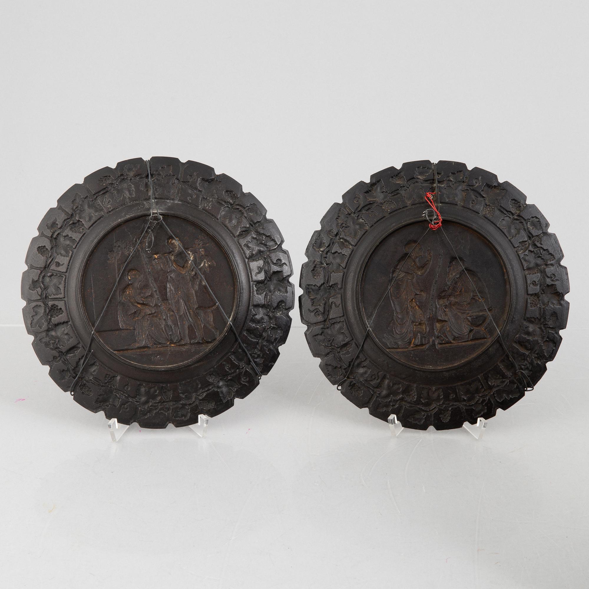 Four decorative plates, later part of the 20th century.