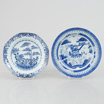 Parti porslin, 7 delar, Kina, 1700-1900-tal.