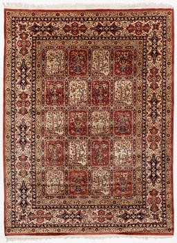 Matta, orientalisk, figural, ca 365 x 273 cm.