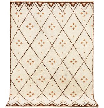 A Moroccan rug, ca. 240 x 165 cm.