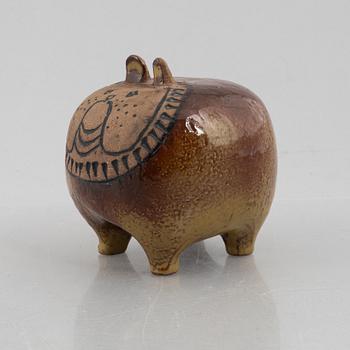 Lisa Larson, figurin, "Bulldog" ur serien "Stora Zoo", Gustavsberg.