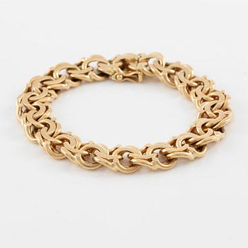 Bracelet, 18K gold, bismarck link.