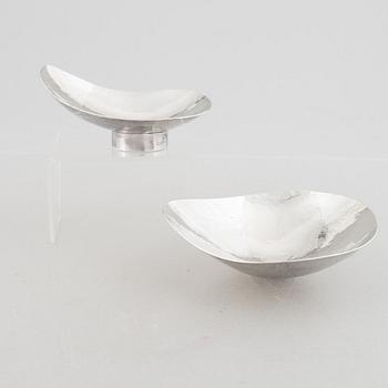 Skålar, 2 st, silver, Stämplade BL Göteborg 1963.