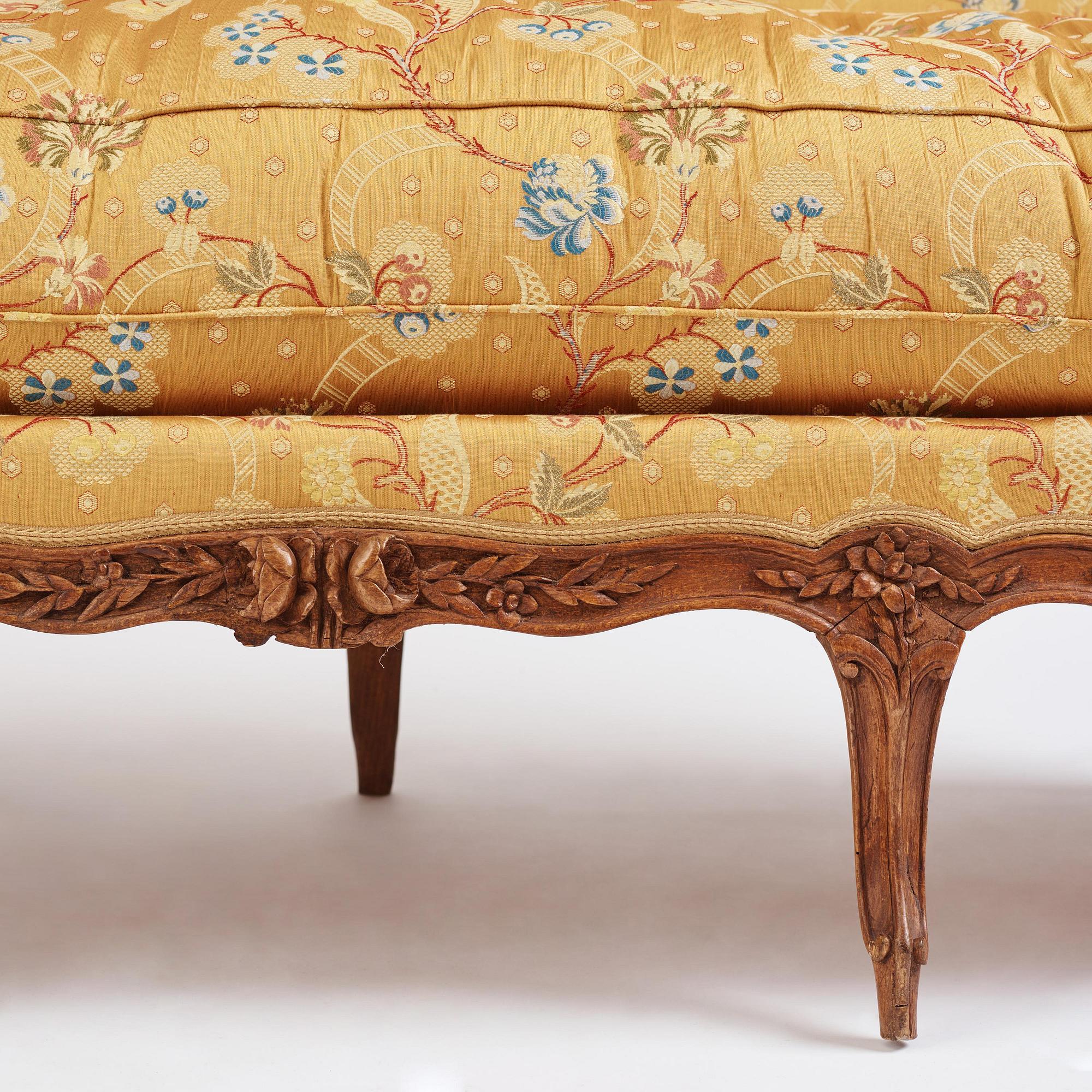 A Louis XV canapé en gondole sofa by Georges Jacob (master in Paris 1765-1814).